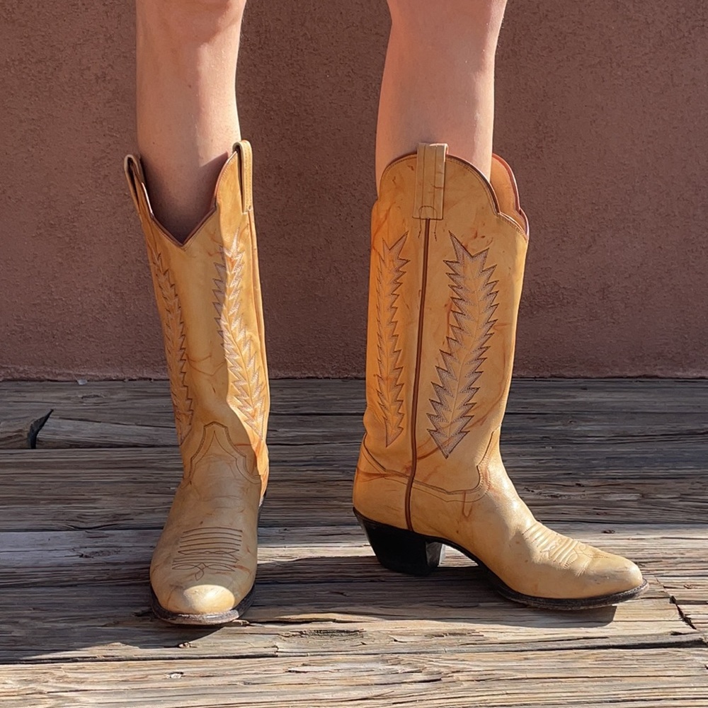leather cowboy boots